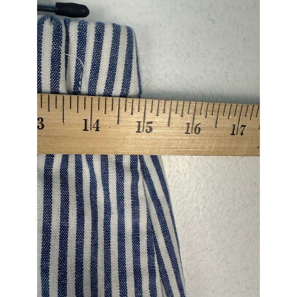 J.Crew Women's striped cotton-linen knee length skirt Size Medium - Picture 4 of 5